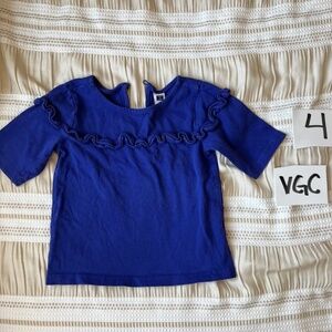 Janie and jack Blue toddler top